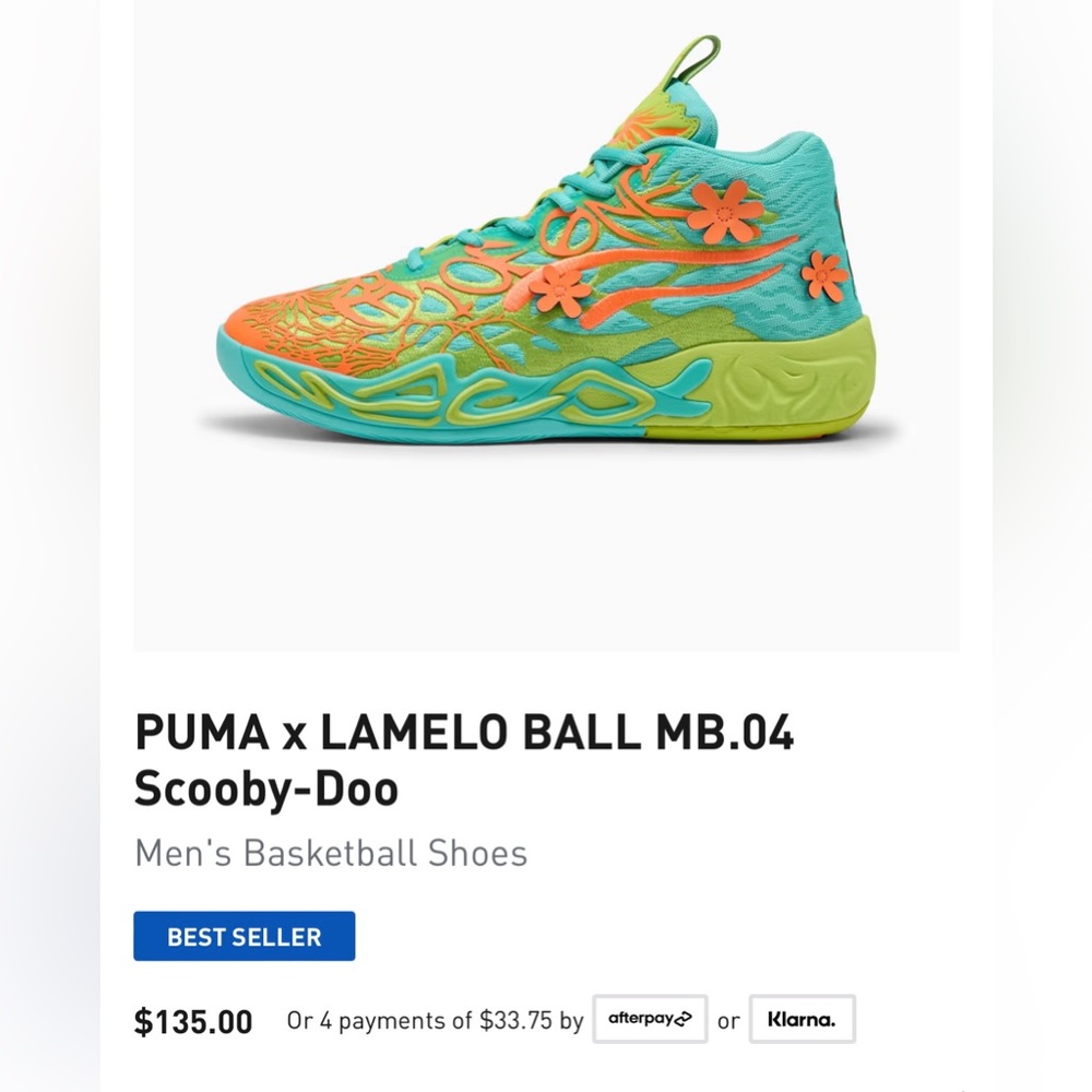 PUMA x LAMELO BALL MB.04 Scooby-Doo
Men's Basketball Shoes